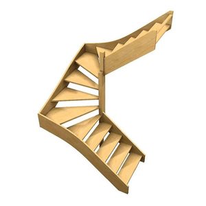 Escalera de tres tramos