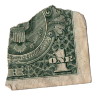 Fragmento de un billete de dólar